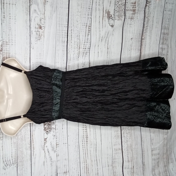 Mimi Maternity Silk Blend Dress With Spaghetti Straps Black. Lined. Sz Small - Picture 5 of 9